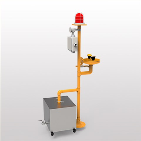 加強(qiáng)防腐立式ABS聲光報(bào)警洗眼器BH32-1011