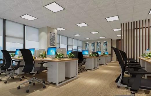 青島時(shí)代國(guó)際廣場(chǎng)(辦公寫(xiě)字樓)辦公室裝飾效果圖